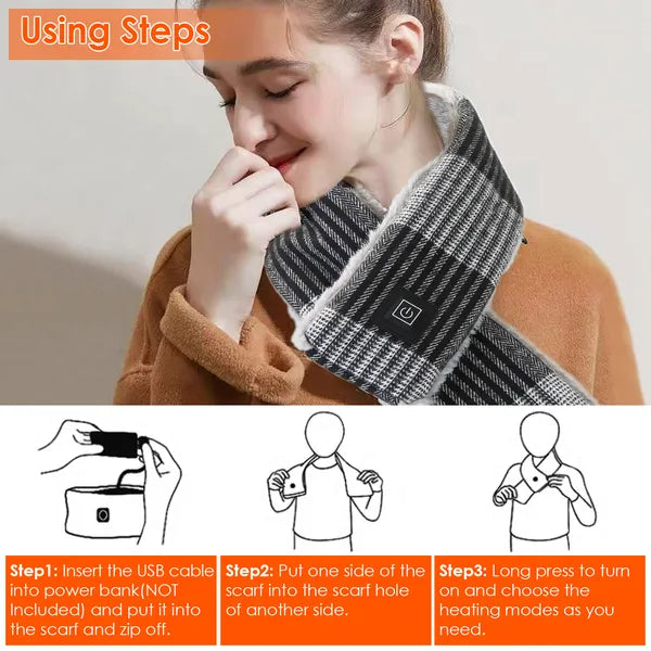 Wireless Heated Neck Wrap with Massage Function